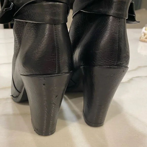Kate Spade Boots Size 9 Black Leather - Picture 11 of 14